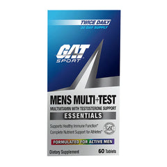 GAT Sport Men’s Multi-Test – Multivitamin with Testosterone Support (60 Tablets – 30 Day Supply)