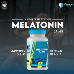 Muscle Rulz Melatonin 10mg – 100 Tablets | Natural Sleep Support | Fast-Acting Sleep Aid | Non-Habit Forming