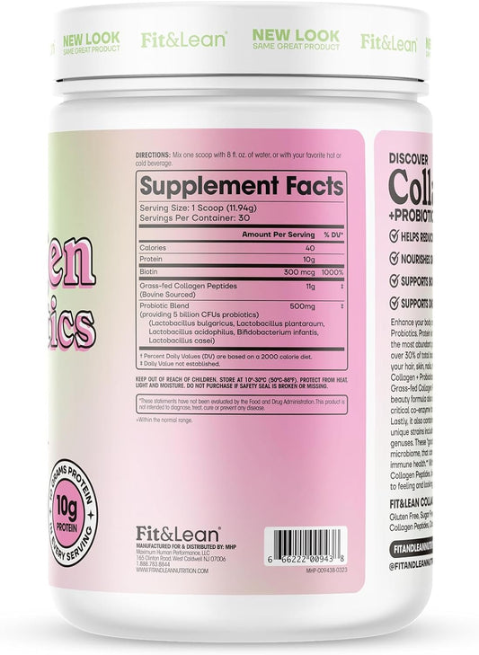 COLLAGEN + PROBIOTICS BY FIT&LEAN