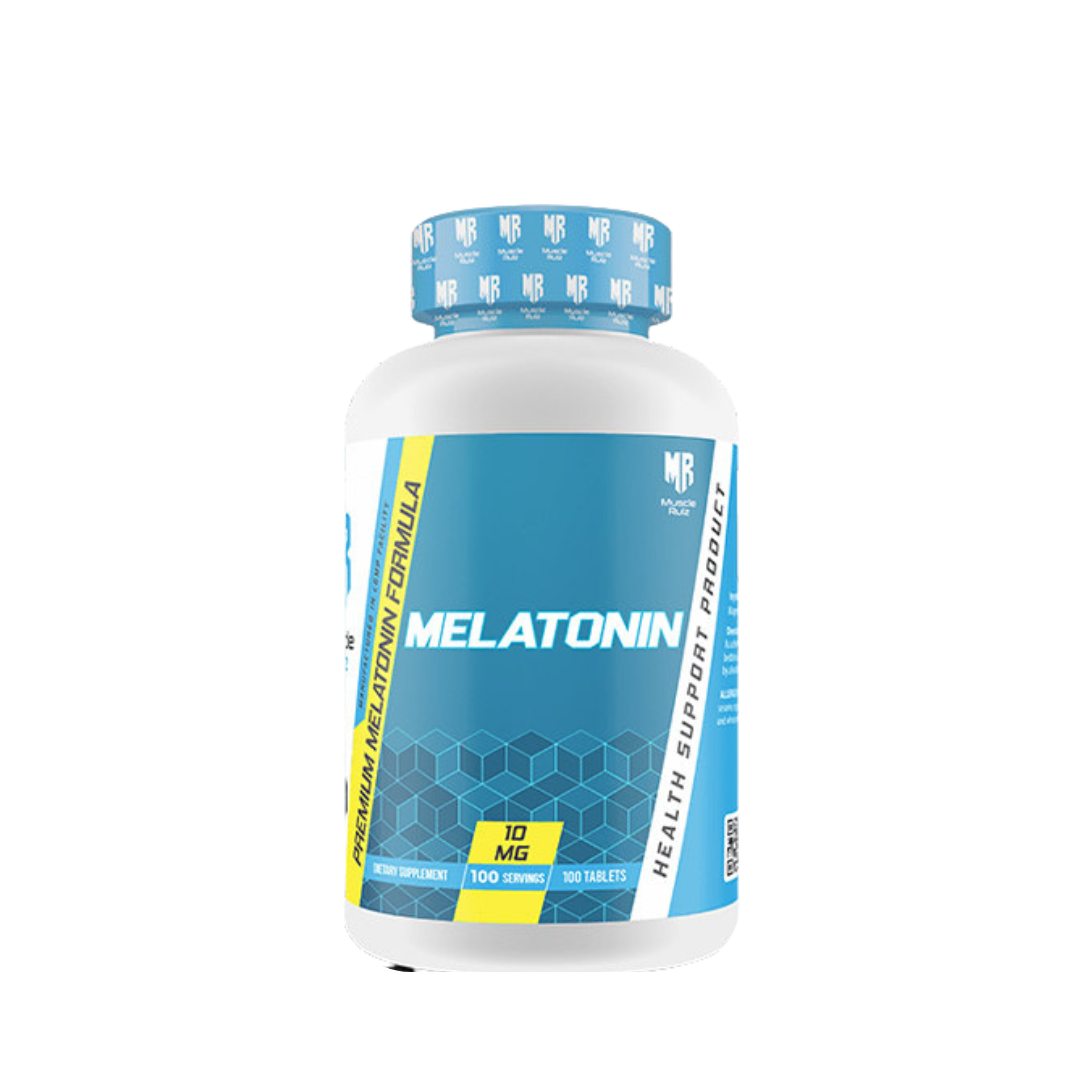 Muscle Rulz Melatonin 10mg – 100 Tablets | Natural Sleep Support | Fast-Acting Sleep Aid | Non-Habit Forming